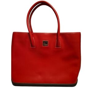 Dooney & Bourke Red Par&sole Tote w/ Card